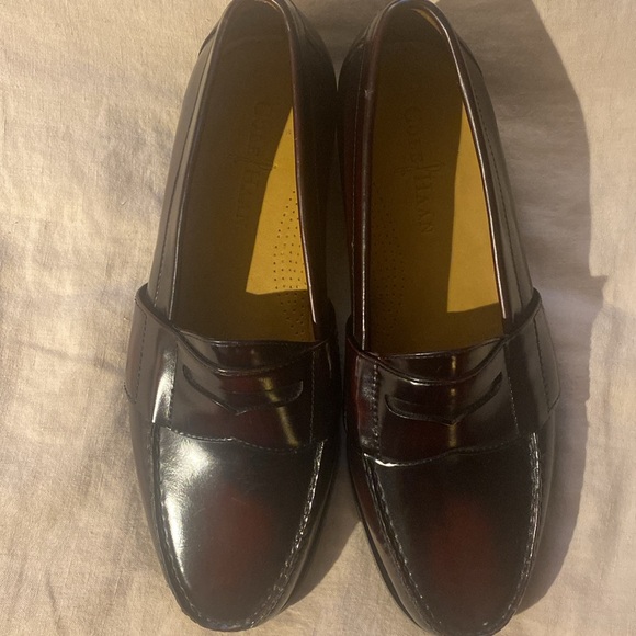 Cole Haan Mens burgundy loafers size 8.5 - Picture 13 of 16